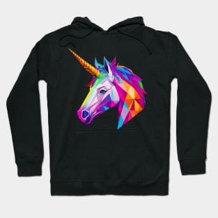 Colorful Unicorn Head Hoodie